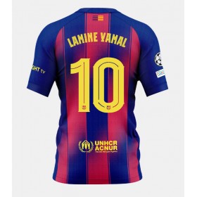 Pánské fotbalový oblečení Barcelona Lamine Yamal #10 Domácí košile 2025-26 Krátkým Rukávem